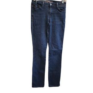 Joes Jeans Honey Straight Leg Size W25 Blue Stretch Dark Wash Mid Rise Inseam 31